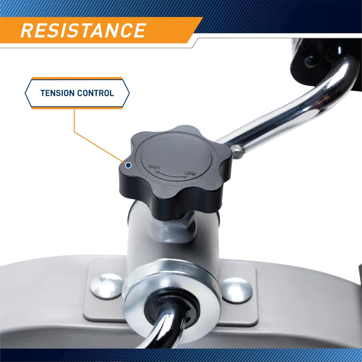 Under Desk Mini Pedal Leg and Arm Exercise Cycle with Adjustable Magnetic Resistance Leg Exercisers