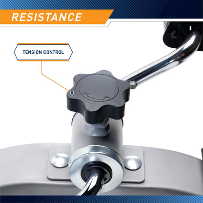 Under Desk Mini Pedal Leg and Arm Exercise Cycle with Adjustable Magnetic Resistance Leg Exercisers
