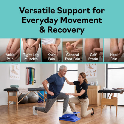 Slant Boards for Exercise, Wooden Slant Board, Calf Stretch Board with 7 Incline Angles, Velour Board, Balance Board & Calf Stretcher, Portable Incline Board for Physical Therapy, Ankle Mobility, Heel & Knees