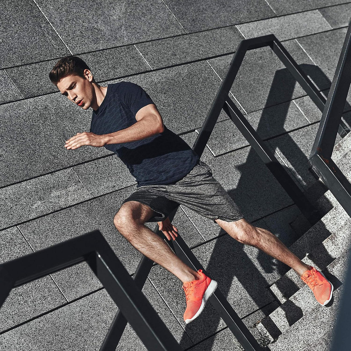 Athletic Shorts for Men with Pockets and Elastic Waistband Quick Dry Activewear