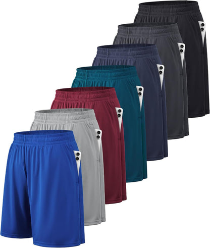 Athletic Shorts for Men with Pockets and Elastic Waistband Quick Dry Activewear