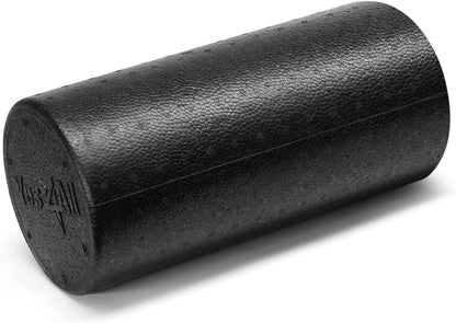 High Density Foam Roller for Back, Variety of Sizes & Colors for Yoga, Pilates - Blue Speckled - 18 Inches