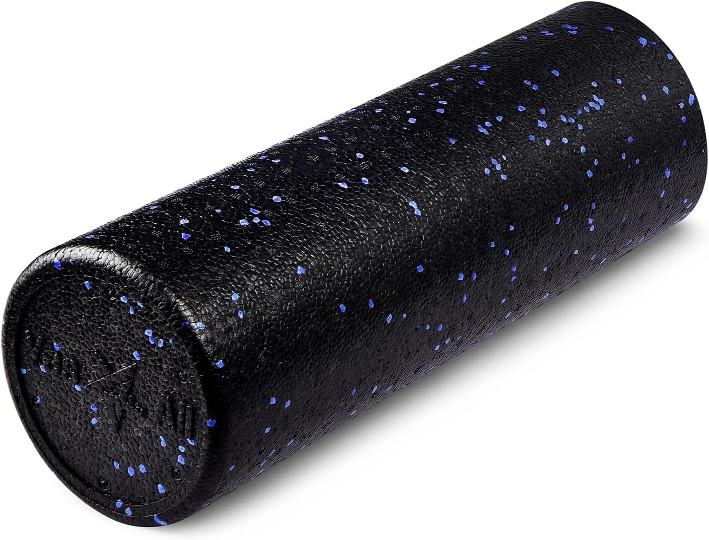 High Density Foam Roller for Back, Variety of Sizes & Colors for Yoga, Pilates - Blue Speckled - 18 Inches
