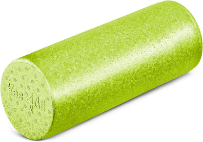 High Density Foam Roller for Back, Variety of Sizes & Colors for Yoga, Pilates - Blue Speckled - 18 Inches