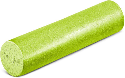 High Density Foam Roller for Back, Variety of Sizes & Colors for Yoga, Pilates - Blue Speckled - 18 Inches