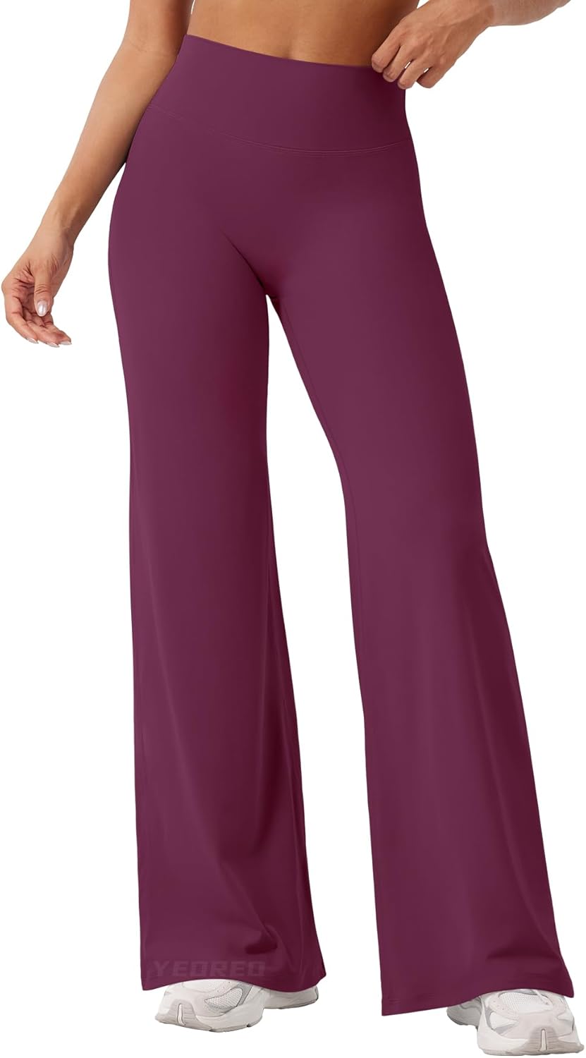 Ease Workout Leggings Womens No Front Seam Straight Leggings 29"/ 31.5"/ 33"/ 35" High Waist Buttery Eddiy Yoga Pants - Colors A