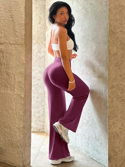 Ease Workout Leggings Womens No Front Seam Straight Leggings 29"/ 31.5"/ 33"/ 35" High Waist Buttery Eddiy Yoga Pants - Colors A