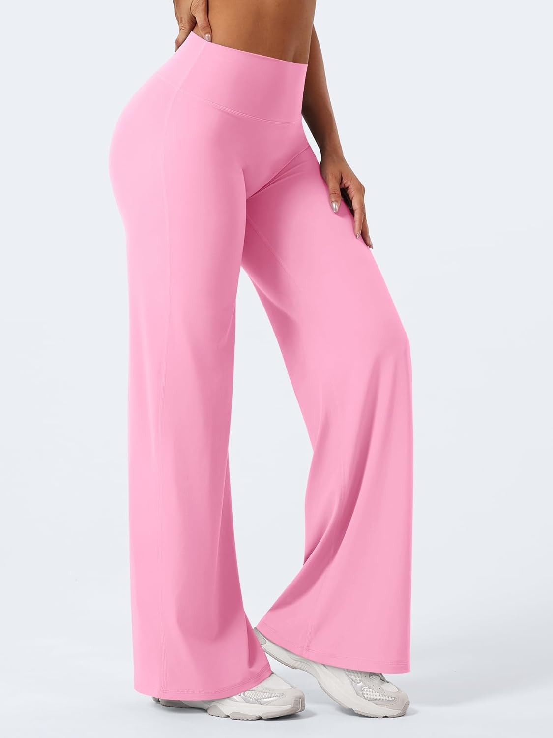 Ease Workout Leggings Womens No Front Seam Straight Leggings 29"/ 31.5"/ 33"/ 35" High Waist Buttery Eddiy Yoga Pants - Colors A