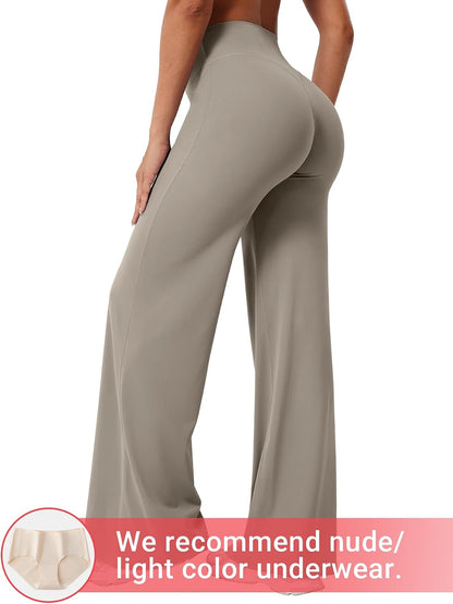 Ease Workout Leggings Womens No Front Seam Straight Leggings 29"/ 31.5"/ 33"/ 35" High Waist Buttery Eddiy Yoga Pants - Colors A
