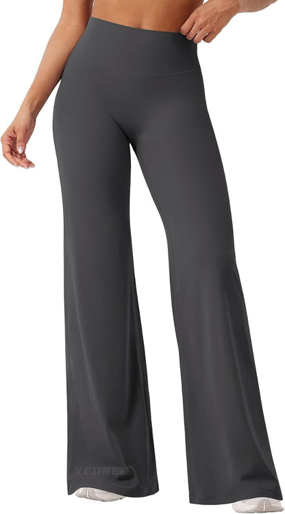 Ease Workout Leggings Womens No Front Seam Straight Leggings 29"/ 31.5"/ 33"/ 35" High Waist Buttery Eddiy Yoga Pants - Colors A