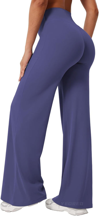 Ease Workout Leggings Womens No Front Seam Straight Leggings 29"/ 31.5"/ 33"/ 35" High Waist Buttery Eddiy Yoga Pants - Colors A