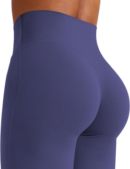 Ease Workout Leggings Womens No Front Seam Straight Leggings 29"/ 31.5"/ 33"/ 35" High Waist Buttery Eddiy Yoga Pants - Colors A