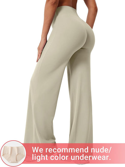 Ease Workout Leggings Womens No Front Seam Straight Leggings 29"/ 31.5"/ 33"/ 35" High Waist Buttery Eddiy Yoga Pants - Colors A