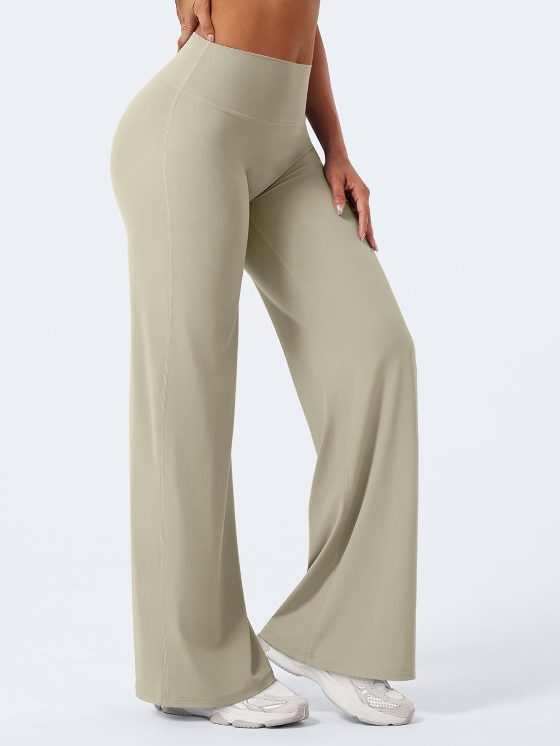 Ease Workout Leggings Womens No Front Seam Straight Leggings 29"/ 31.5"/ 33"/ 35" High Waist Buttery Eddiy Yoga Pants - Colors A