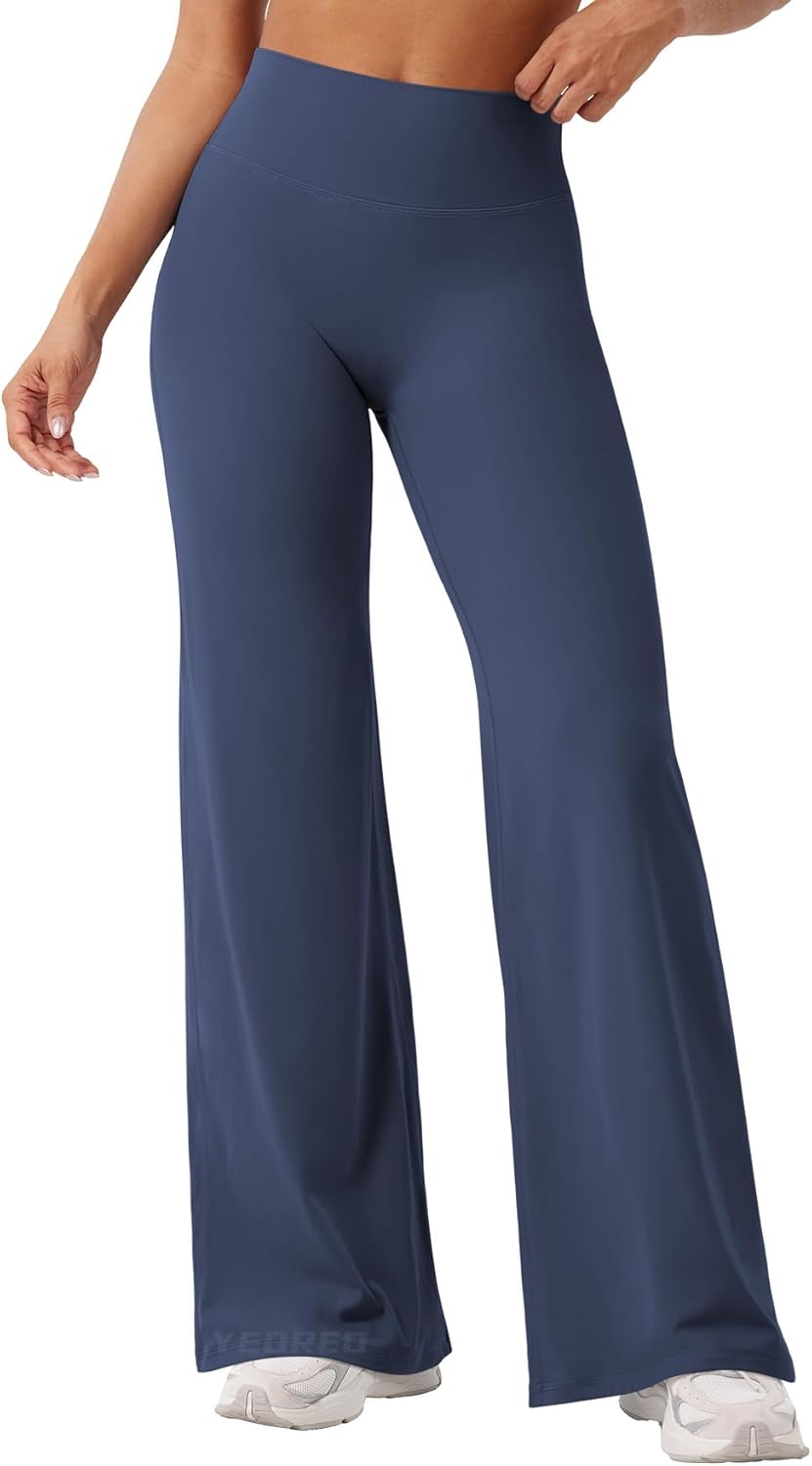 Ease Workout Leggings Womens No Front Seam Straight Leggings 29"/ 31.5"/ 33"/ 35" High Waist Buttery Eddiy Yoga Pants - Colors A