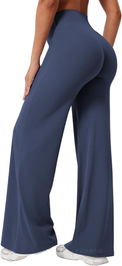 Ease Workout Leggings Womens No Front Seam Straight Leggings 29"/ 31.5"/ 33"/ 35" High Waist Buttery Eddiy Yoga Pants - Colors A