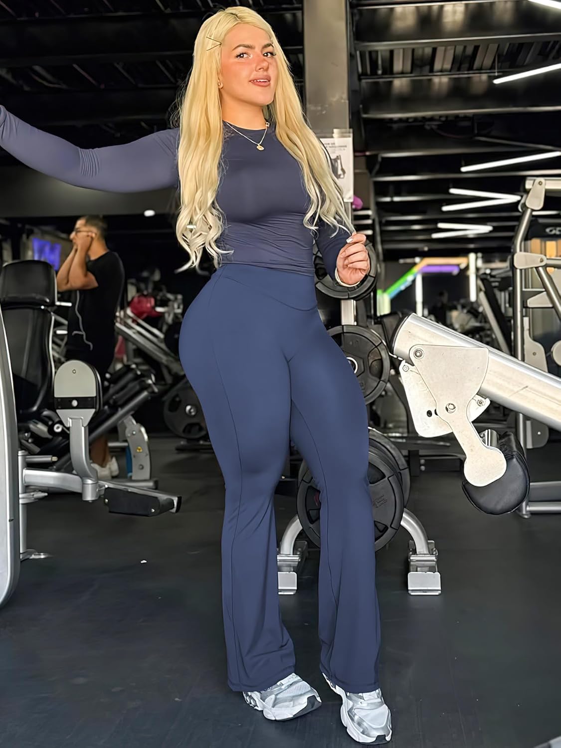 Ease Workout Leggings Womens No Front Seam Straight Leggings 29"/ 31.5"/ 33"/ 35" High Waist Buttery Eddiy Yoga Pants - Colors A