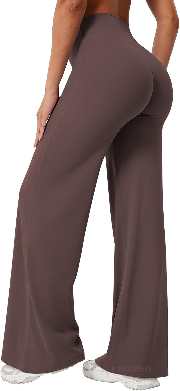 Ease Workout Leggings Womens No Front Seam Straight Leggings 29"/ 31.5"/ 33"/ 35" High Waist Buttery Eddiy Yoga Pants - Colors A