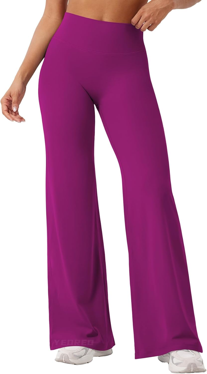 Ease Workout Leggings Womens No Front Seam Straight Leggings 29"/ 31.5"/ 33"/ 35" High Waist Buttery Eddiy Yoga Pants - Colors A