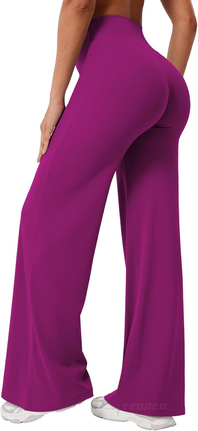 Ease Workout Leggings Womens No Front Seam Straight Leggings 29"/ 31.5"/ 33"/ 35" High Waist Buttery Eddiy Yoga Pants - Colors A