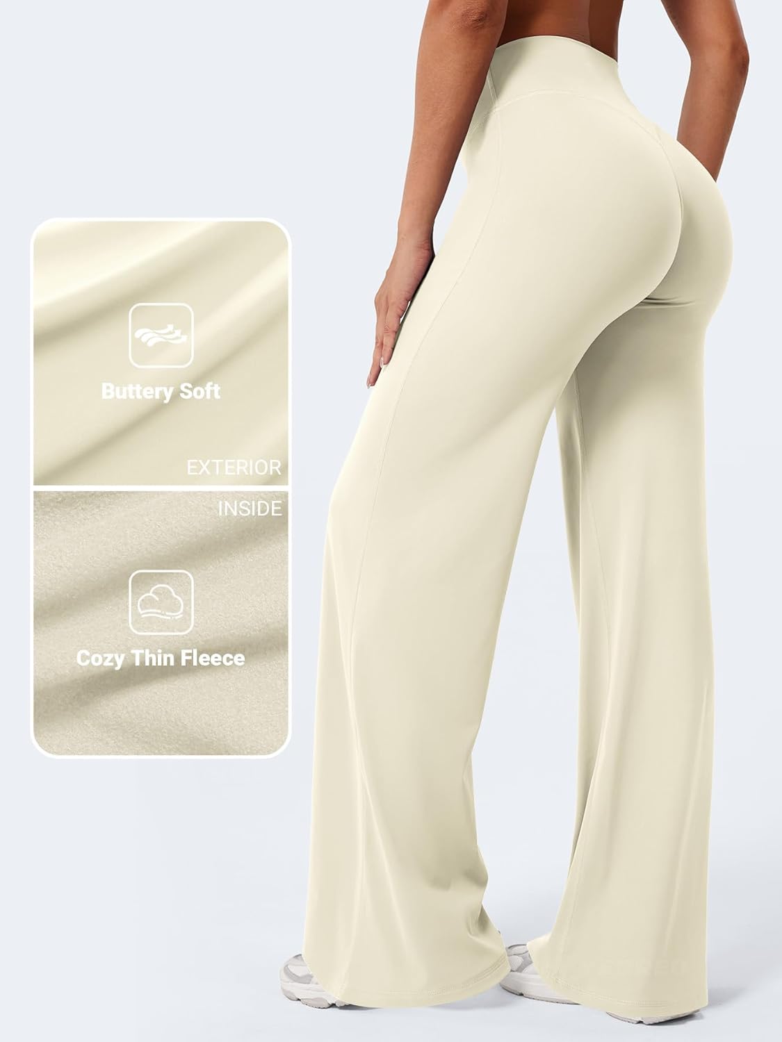 Ease Workout Leggings Womens No Front Seam Straight Leggings 29"/ 31.5"/ 33"/ 35" High Waist Buttery Eddiy Yoga Pants - Colors A