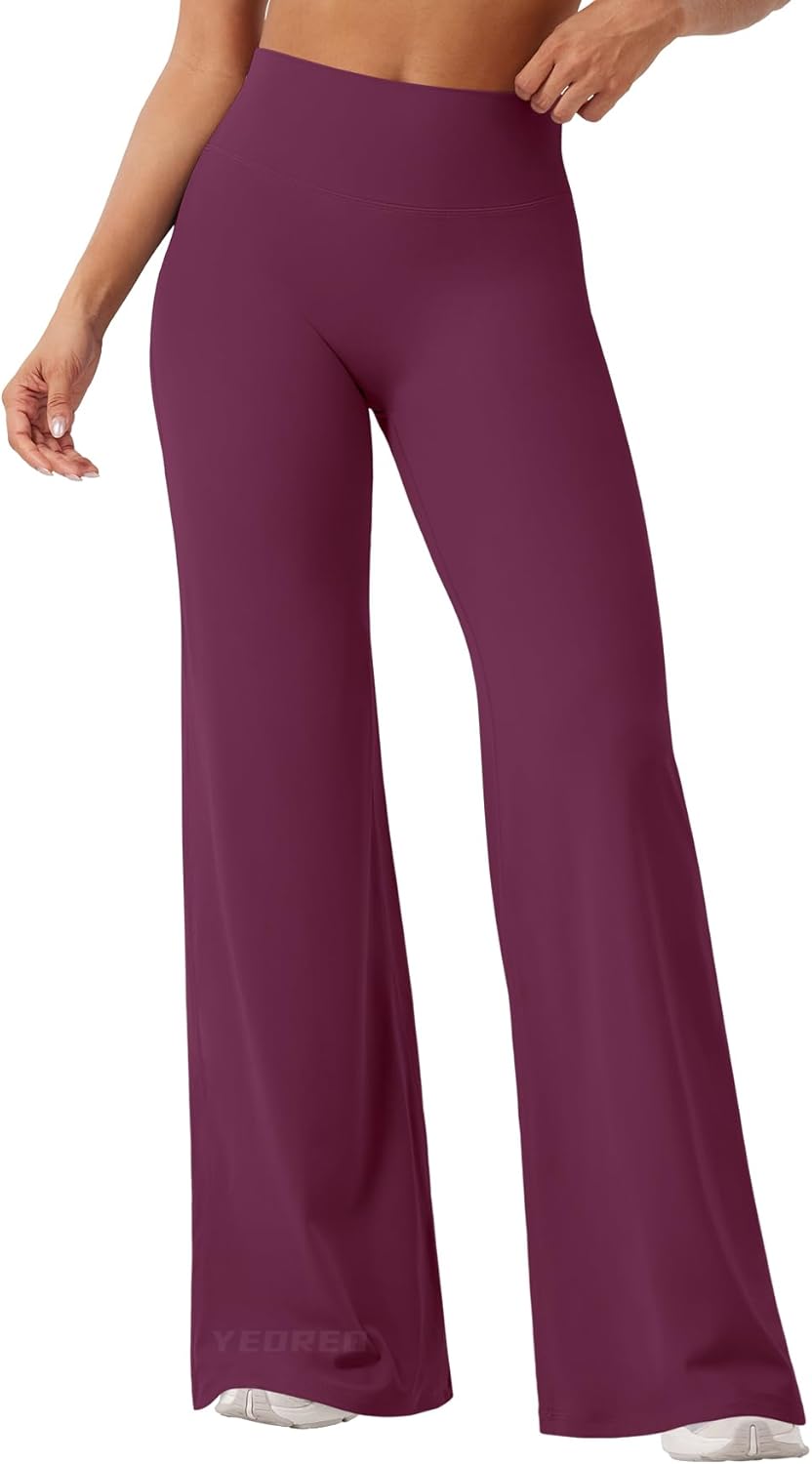 Ease Workout Leggings Womens No Front Seam Straight Leggings 29"/ 31.5"/ 33"/ 35" High Waist Buttery Eddiy Yoga Pants - Colors A