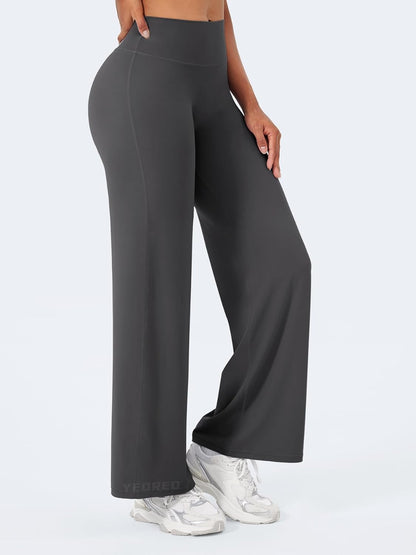 Ease Workout Leggings Womens No Front Seam Straight Leggings 29"/ 31.5"/ 33"/ 35" High Waist Buttery Eddiy Yoga Pants - Colors A