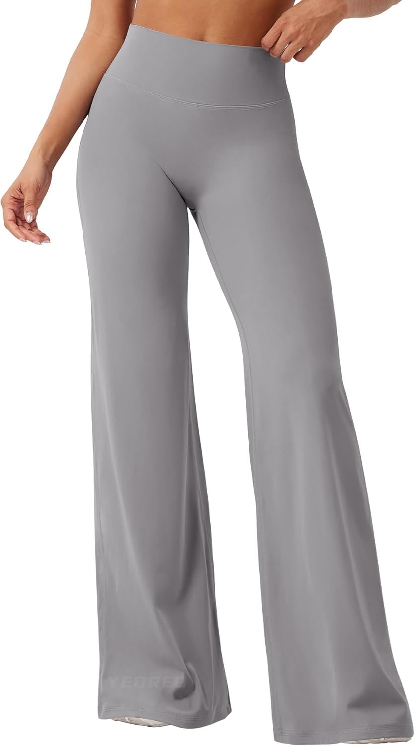 Ease Workout Leggings Womens No Front Seam Straight Leggings 29"/ 31.5"/ 33"/ 35" High Waist Buttery Eddiy Yoga Pants - Colors A