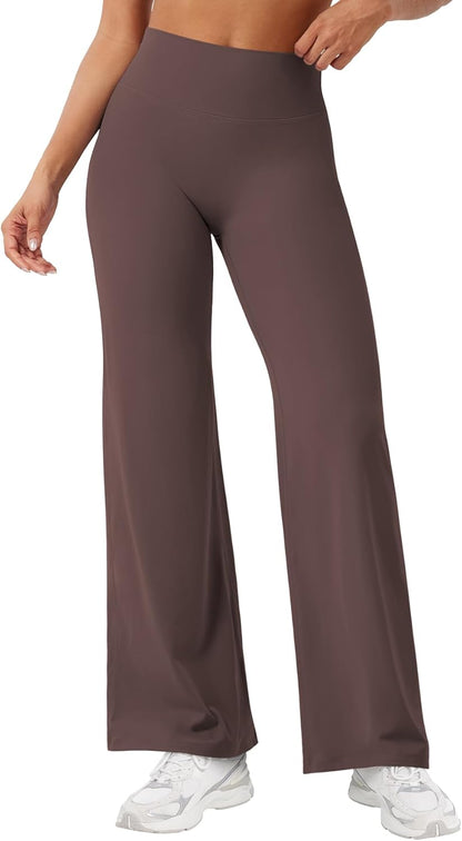 Ease Workout Leggings Womens No Front Seam Straight Leggings 29"/ 31.5"/ 33"/ 35" High Waist Buttery Eddiy Yoga Pants - Colors A