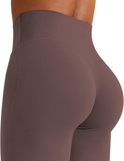 Ease Workout Leggings Womens No Front Seam Straight Leggings 29"/ 31.5"/ 33"/ 35" High Waist Buttery Eddiy Yoga Pants - Colors A