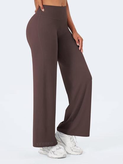 Ease Workout Leggings Womens No Front Seam Straight Leggings 29"/ 31.5"/ 33"/ 35" High Waist Buttery Eddiy Yoga Pants - Colors A