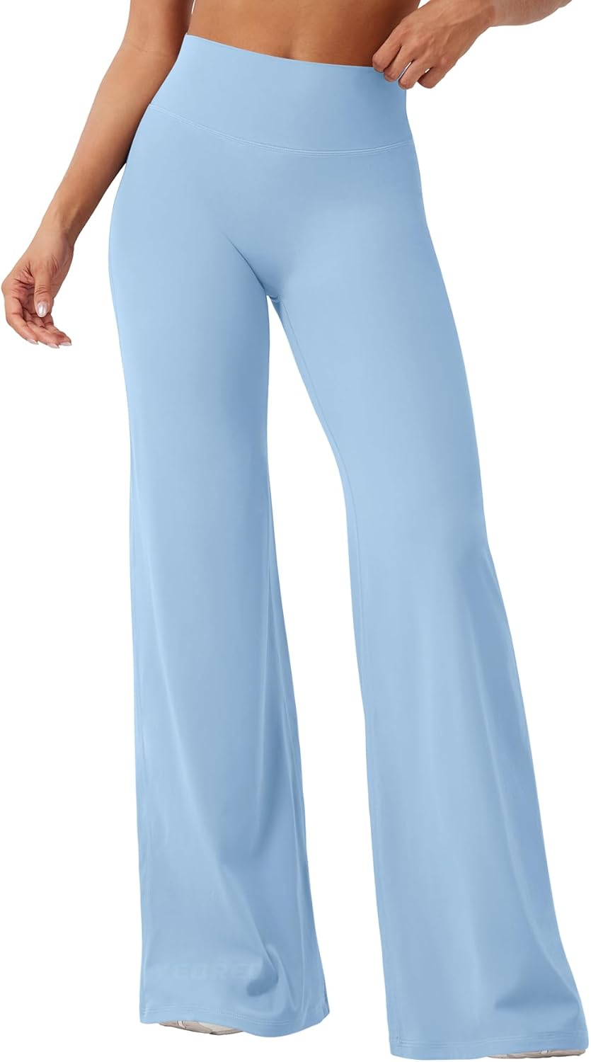 Ease Workout Leggings Womens No Front Seam Straight Leggings 29"/ 31.5"/ 33"/ 35" High Waist Buttery Eddiy Yoga Pants - Colors A