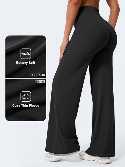 Ease Workout Leggings Womens No Front Seam Straight Leggings 29"/ 31.5"/ 33"/ 35" High Waist Buttery Eddiy Yoga Pants - Colors A