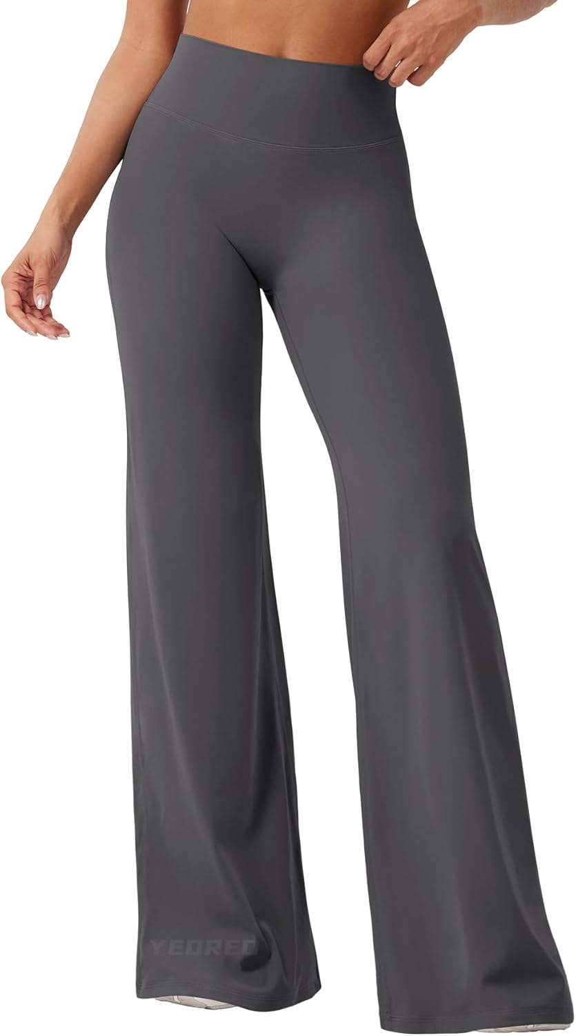 Ease Workout Leggings Womens No Front Seam Straight Leggings 29"/ 31.5"/ 33"/ 35" High Waist Buttery Eddiy Yoga Pants - Colors A