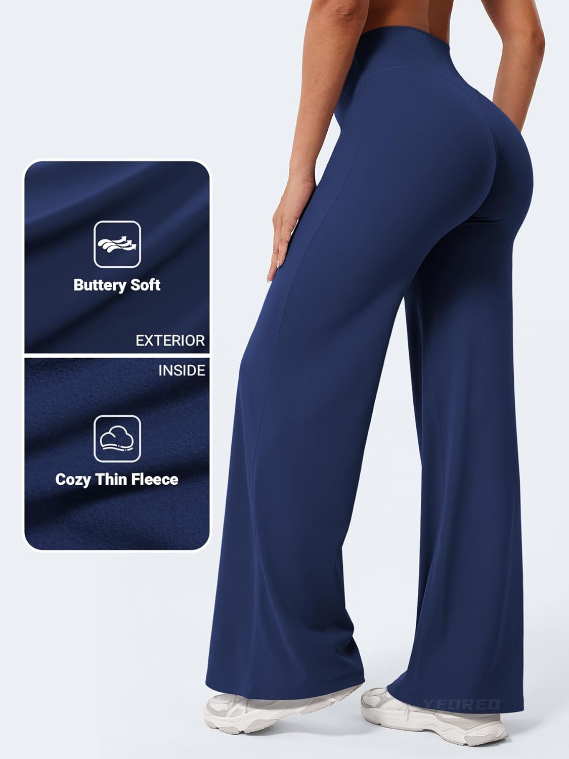 Ease Workout Leggings Womens No Front Seam Straight Leggings 29"/ 31.5"/ 33"/ 35" High Waist Buttery Eddiy Yoga Pants - Colors A