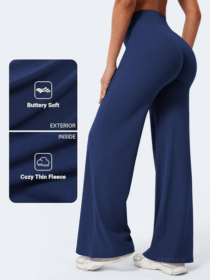 Ease Workout Leggings Womens No Front Seam Straight Leggings 29"/ 31.5"/ 33"/ 35" High Waist Buttery Eddiy Yoga Pants - Colors A
