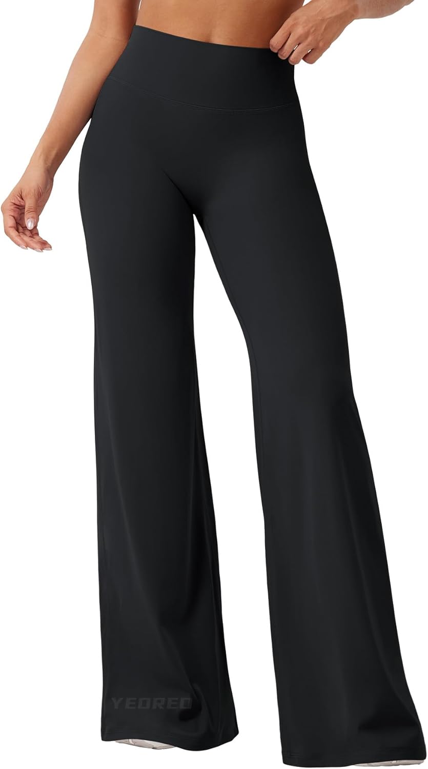 Ease Workout Leggings Womens No Front Seam Straight Leggings 29"/ 31.5"/ 33"/ 35" High Waist Buttery Eddiy Yoga Pants - Colors A