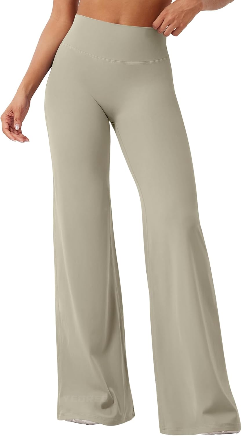 Ease Workout Leggings Womens No Front Seam Straight Leggings 29"/ 31.5"/ 33"/ 35" High Waist Buttery Eddiy Yoga Pants - Colors A