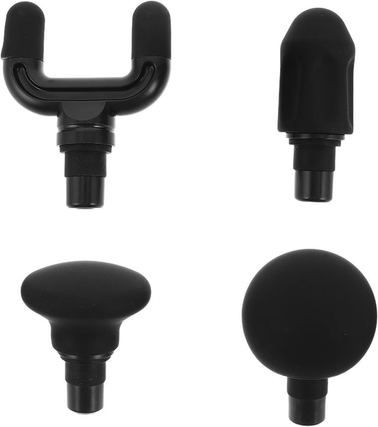 4Pcs Deep Tissue Massager Gun Head: 12-13mm Massager Tip Attachment Head Replacement, Ideal for Athletes, Muscle Relaxation and Gym Sessions, Compact Design