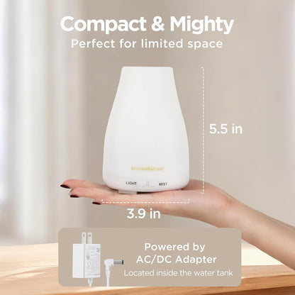 Essential Oil Diffuser Ultrasonic Diffusers for Home, Basic White
