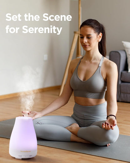 Essential Oil Diffuser Ultrasonic Diffusers for Home, Basic White