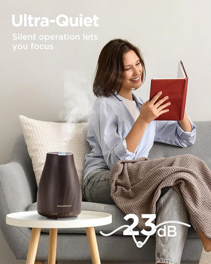 Essential Oil Diffuser Ultrasonic Diffusers for Home, Basic White