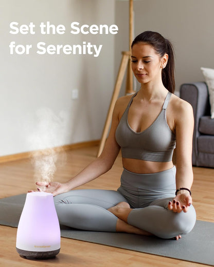 Essential Oil Diffuser Ultrasonic Diffusers for Home, Basic White