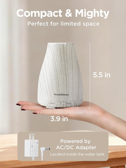 Essential Oil Diffuser Ultrasonic Diffusers for Home, Basic White