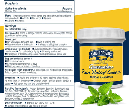 Pain Relief Cream, Maximum Strength Deep Penetrating for Joint, Muscle, Knee, Back, Feet, Hand, Ankle, Aches, 8 fl oz (Pack of 1)