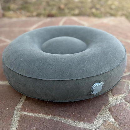 Air Meditator Inflatable Meditation Cushion and Travel Pillow – Meditate on Air in Total Comfort with Adjustable Three-Chamber Design for Enhanced Posture and Portability