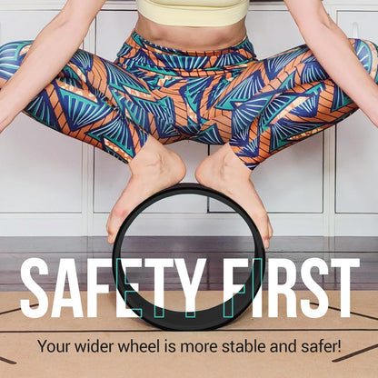 Yoga Wheel Set - Extra Wide Jumbo Wheel & Mini Massage Wheel