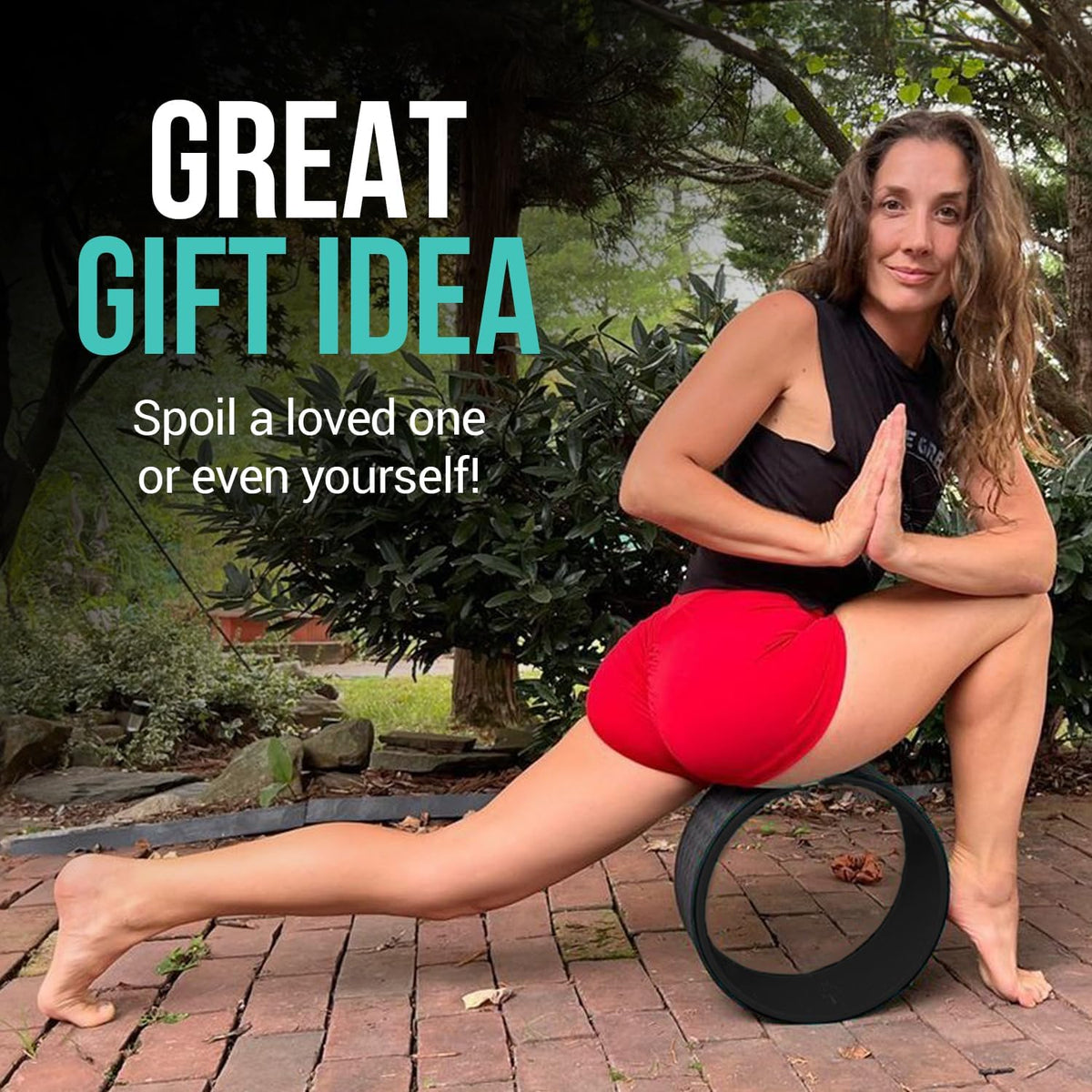 Yoga Wheel Set - Extra Wide Jumbo Wheel & Mini Massage Wheel