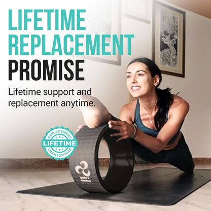 Yoga Wheel Set - Extra Wide Jumbo Wheel & Mini Massage Wheel