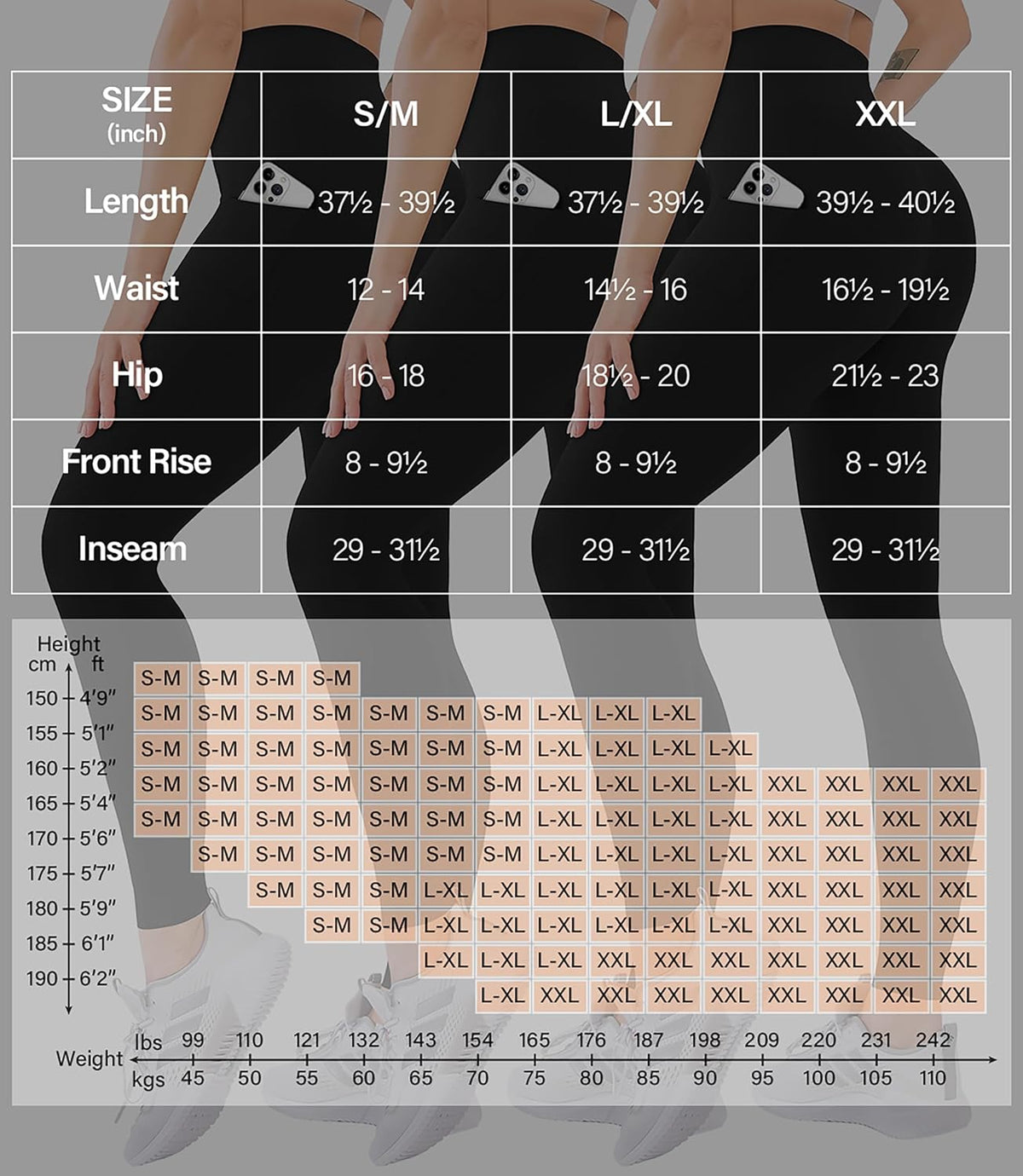 3 Pack High Waisted Leggings for Women with Pockets Soft Active Tummy Control Pants for Yoga Running & Daily Wear
